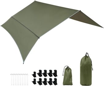 Plus Size Waterproof Camping Tarp Shelter with Detachable Side Wall