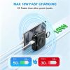 10000mAh Wireless Power Bank with Built-in USB-C & Lightning Cables, Black Portable Charger for Watch, Phone 16/15/14, Galaxy & AirPods