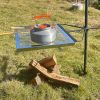 Rotating Campfire Grill,Fire Pit Grill,Heavy Duty Steel Grill,360° Adjustable Open Fire Outdoor Cooking Equipment
