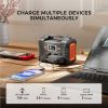 200W Portable Power Station, FlashFish 40800mAh Solar Generator with 230V AC Outlet/2 DC Ports/3 USB Ports