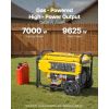 Portable Generator, 9625W Peak Watt Home Generator, Backup Generators for Home with Foldable Handle, Electric Start, Gas Powered, CO Sensor