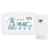 Wireless Weather Station With Clock 196FT Range Indoor Outdoor Thermometer Sensor Temperature and Humidity Monitor Humidity Forecast Battery Powered B