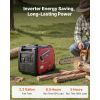 Inverter Generator, 4200W Peak Watt Quiet Inverter Generator, Electric Start Inverters Generators for Home Outdoor, Gas Powered, Stable Power