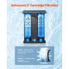 RV Water Filtration System, 2-Cartridge Water Filter System for Campers, Remove Chlorine, Bad Tastes, Odors, and Most Contaminants