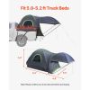Pickup Truck Tent, Fits 5.0-5.2 ft Truck Tents for Camping, Waterproof PU2000 mm 2-3 Person Sleeping Truck Bed Tent