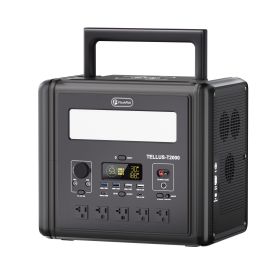 2000W Portable Power Station, 1536Wh LiFePO4 Battery Pack with 4000W Surge, AC Fast Charge,1.5H Full charged, LED Flashlight - Solar Generator for RV (Output: 2000W Solar Generator)