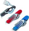 6-in-1 Multi-Function Camping Utensil Flatware Set Detachable Spoon Fork Knife Combo Mess Kit with Carrying Pouch