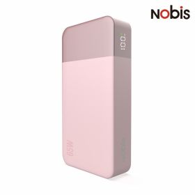 US Overseas Warehouse NOBIS 65W Portable Charger 20000mAh Fast Charging Power Bank for Laptop and Phone (Color: Pink)