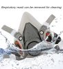 15in1 Respirator Half Face Gas Mask Safety Protect Painters Respirator with 8 extra filter cottons