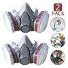15in1 Respirator Half Face Gas Mask Safety Protect Painters Respirator with 8 extra filter cottons