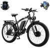 Electric Bike KETELES 48V 23AH Dual Motor 1000W*2 26"*4.0 MTB