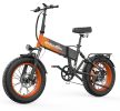 ZAZAWORK CF1000 Folding Electric Bike 48V 1000W, 20AH Battery Up to 120KM