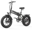 ZAZAWORK CF1000 Folding Electric Bike 48V 1000W, 20AH Battery Up to 120KM