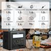 2000W Portable Power Station, 1536Wh LiFePO4 Battery Pack with 4000W Surge, AC Fast Charge,1.5H Full charged, LED Flashlight - Solar Generator for RV
