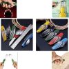 6-in-1 Multi-Function Camping Utensil Flatware Set Detachable Spoon Fork Knife Combo Mess Kit with Carrying Pouch