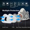 15in1 Respirator Half Face Gas Mask Safety Protect Painters Respirator with 8 extra filter cottons